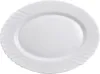 ORION Servierplatte aus Glas in WEISS oval Servierteller Produktbild-Vorschau 2