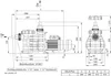 Technical drawing of a filter pump with dimensions and specifications. Produktbild-Vorschau