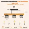 ZMH Deckenlampe Holz 3 flammig E14 Deckenleuchte Produktbild-Vorschau 5