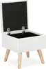 relaxdays 10029605_49 relaxdays   Hocker mit Stauraum weiß Podgląd zdjęcia produktu 6