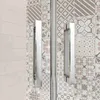90X90X195cm Doppelseitig NANO Glas Viertelkreis Runddusche Produktbild-Vorschau 7