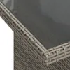 vidaXL 11-tlg. Garten-Sofagarnitur mit Kissen Grau Poly Produktbild-Vorschau 7