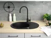 Žulový dřez – kuchyňský dřez – rozměry 58 x 42 cm – černý – Náhled obrázku produktu 5