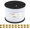 PremiumX 100m Koaxial Kabel 135dB 4-fach REINES Kupfer 20x Produktbild-Vorschau 1