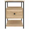 vidaXL Comodino rovere Sonoma 40x42x56 cm materiale a base Anteprima dell’immagine prodotto 6