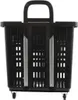 Einkaufstrolley Einkaufskorb m. Rollen 55L Schwarz Produktbild-Vorschau 3