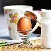 com-four® 6x Eierbecher aus verchromten Metall, elegante Produktbild-Vorschau 2