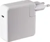 A white USB-C power adapter with European plug prongs. Podgląd zdjęcia produktu