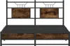 vidaXL Bettgestell ohne Matratze Räuchereiche 140x200 cm Produktbild-Vorschau 5