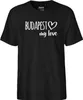 Huuraa Herren T-Shirt Budapest my love L Black  Baumwolle Produktbild-Vorschau 2