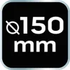 Polierpad 150 x 50 mm, mittlerer Schwamm, M14 Produktbild-Vorschau 3