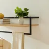 Wandgarderobe 'Evje' 80x30x20 cm Eicheoptik/Schwarz Produktbild-Vorschau 6