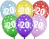 Luftballon Ø30cm "Happy Birthday" | 6 Stk. - Zahl #20 Produktbild-Vorschau 1
