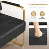 3-Sitzer Sitzbank mit goldenen Armlehne, Polsterbank mit Produktbild-Vorschau 6