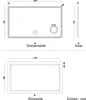 Badspiegel mit Beleuchtung 120×70cm Bluetooth Produktbild-Vorschau 9
