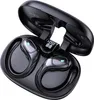 An open black charging case for wireless earbuds, with the earbuds inside. A small digital display shows '100' and two battery icons. Produktbild-Vorschau