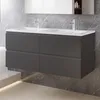 120 cm Badmöbel-Set Unterschrank mit dünn Keramik Produktbild-Vorschau 1