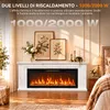 HOMAVO 50 pollici Camino elettrico con mobile 1000/2000 W Anteprima dell’immagine prodotto 3