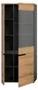 Vitrine Canu | Basalt grau / Artisan Eiche ohne Beleuchtung Produktbild-Vorschau 3