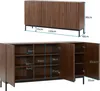AIORBER Sideboard, gewelltes 3D-Design Eiche Maserung, Produktbild-Vorschau 7