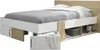 Lit Adulte avec Rangement SWIVEL, 140 x 190 cm, Chêne Blond Voir les images du produit 1