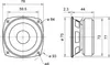 Visaton FRS 8 M, 83.8 mm (3.3 "), 30 W, 50 W, 100 – 20000 Produktbild-Vorschau 3