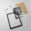 Gerahmtes Poster - Schwarzer Rahmen - Nashorn Monochrom Produktbild-Vorschau 4