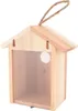 Fenster-Vogelhaus aus Zedernholz, transparentes Design, Produktbild-Vorschau 3