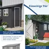 GIHAUVIA Metall Geräteschuppen Gerätehaus mit Fundament mit Produktbild-Vorschau 5