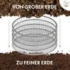 Záhradné sito okrúhle 30 cm s 5 vymeniteľnými sitovými Náhľad obrázku produktu 5