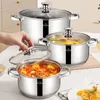 SWISS HAUS, sada 3 nerezových hrnců o průměrech 20/24/28 cm Náhled obrázku produktu 12