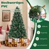 COSTWAY 180cm umělý vánoční stromek s borovicovými šiškami, Náhled obrázku produktu 4