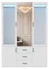Armoire UnboxG de 130 cm avec éclairage LED, armoire à 4 Voir les images du produit 11