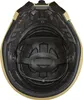 The inside of a gold and black helmet. Náhled obrázku produktu