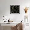 Gerahmtes Poster - Schwarzer Rahmen - Abstraktion Gold Produktbild-Vorschau 6