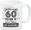 Witziger Kaffeebecher für den 60. Geburtstag mit Motiv: Produktbild-Vorschau 1