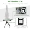 Outsunny Gartentisch Balkontisch Bistrotisch Garten Produktbild-Vorschau 4
