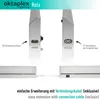 2 Stück LED Unterbauleuchte Küche schwenkbar 58cm Aluminium Produktbild-Vorschau 3