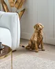 BELIANI Tischlampe Gold Kunstharz Hund Tierform Glamouröser Produktbild-Vorschau 4