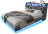 Polsterbett 180x200 Doppelbett Umklappbares Kopfteil mit Produktbild-Vorschau 1