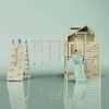 OutdoorToys Spielturm Oscar aus Holz in Grün Trapezschaukel Produktbild-Vorschau 6