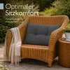 Coussin Beautissu Lounge Outdoor Gris XLuna, 70 x 40 cm Voir les images du produit 2
