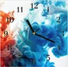 Wanduhr aus Glas mit Motiv Farbige_ Wirbel- 30 x 30 cm - Produktbild-Vorschau 1
