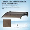 Outsunny, tettoia per porta d'ingresso, dimensioni 120 x 75 Anteprima dell’immagine prodotto 4