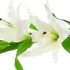 Lys Blanc Fleurs artificielles Branche de lys Voir les images du produit 6