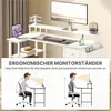 Yaheetech L-förmiger Computertisch, Schreibtisch mit Produktbild-Vorschau 5