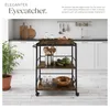 tectake® Servierwagen Worcester 65 x 41,5 x 87 cm Produktbild-Vorschau 4
