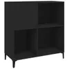 vidaXL Szafka panelowa czarna 84,5x38x89 cm Materiał Podgląd zdjęcia produktu 1