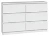 Topeshop M6 120 BIEL 2X3, Weiß, 6 Schublade(n), Produktbild-Vorschau 1