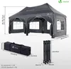 VOUNOT® Tente pliante 3 x 6 m, imperméable, avec 6 parois Voir les images du produit 7